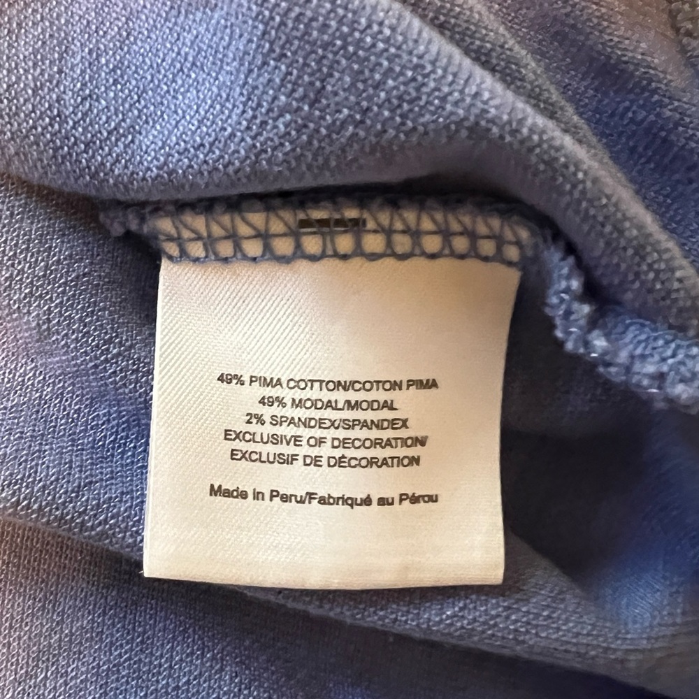 Tory Burch Golf Top-Polo, gold Zipper Women’s Size Small Light Blue - Picture 7 of 8
